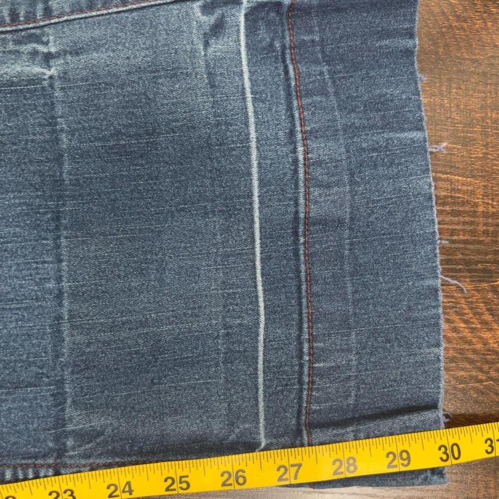 Women's Denim Flare Jean Forever 21 Size Small wt vertically elongated pockets - Picture 6 of 8